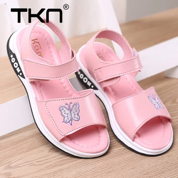 

2019 TKN Summer Style Children Sandals Girls Princess Shoes Kids Flat Sandals Child Girls Beach Travel Sports Shoes 089