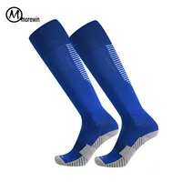 Morewin хлопковые футбольные Носки Нескользящие Спорт Футбол лодыжки ногу шин охранник сжатия протектор спортивные носки для мужчин
