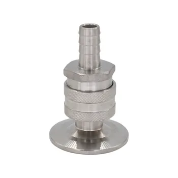 

Homebrew quick disconnect with Sanitary 1.5"Tri Clamp 1/2" Barb.MPT,FPT
