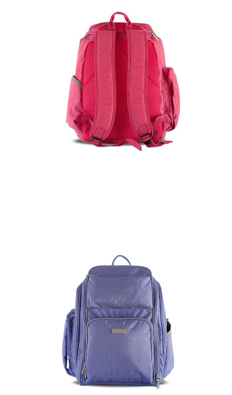 Brand New Baby&Mother Diaper Bags Mummy Backpacks Nappy Changing Bag Maternal Shoulder Large Capacity Mother Backpack,Purple,Red08