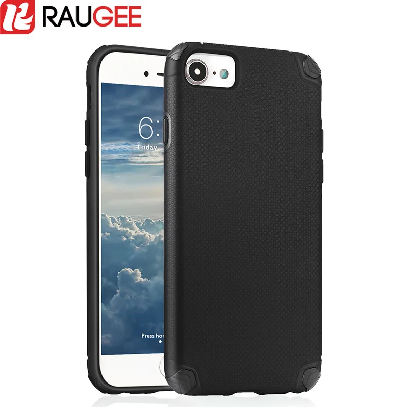 

Raugee 4.7inch Armor Shield Case for Apple iPhone 7 6 6S High Quality Anti-knock Protective Back Cover Phone Cases & 5 Colors