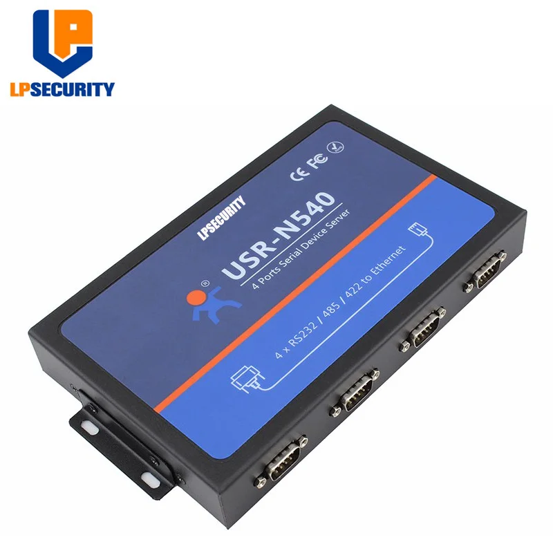

LPSECURITY USR-N540 RS232 Servers 4 Ports Serial RS232 RS485 RS422 To Lan Ethernet Server Converters