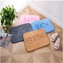 Ковёр из полиэстера для кухни и ванной комнаты, четыре цвета, 40*60 см, для дома, ванной, кухни, маленький ковер