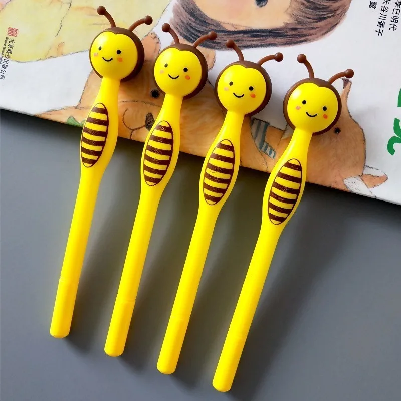 

1PCS Creative Cute New Bee Shape Gel Pen Student Stationery Novelty Gift School Material Office Supplies