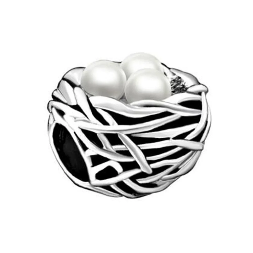 

Free shipping Pearl Charm Bracelet Nest Gorgeous European Charm Bead fit Pandora charm bracelet