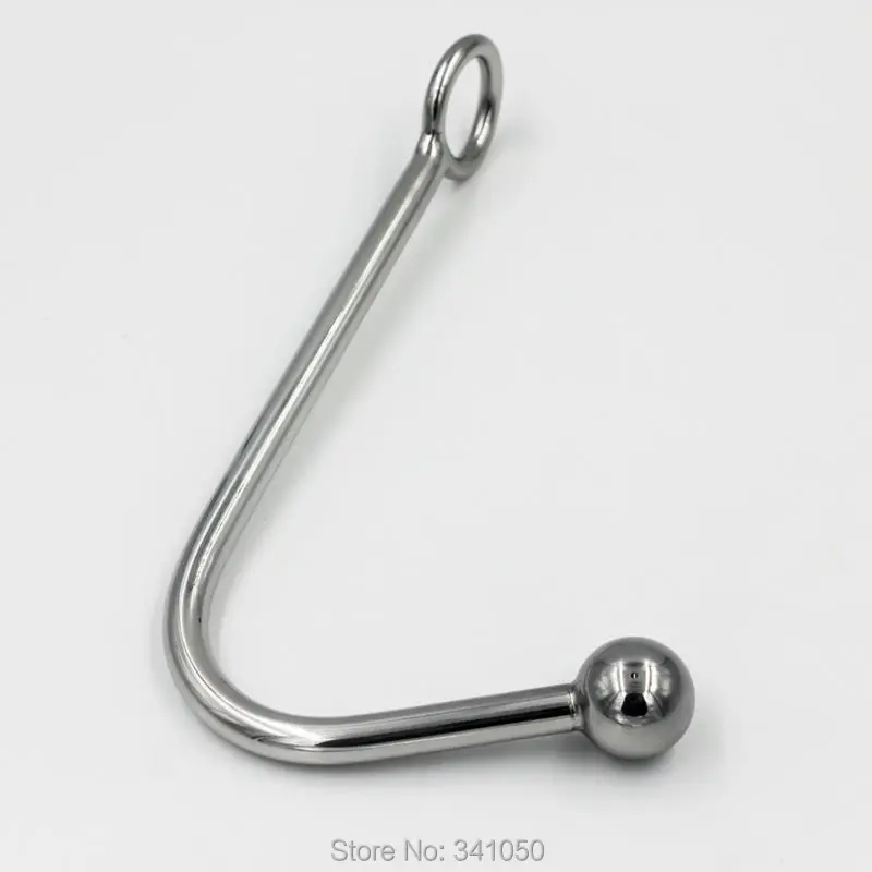 Stainless steel anal hook metal butt plug with ball anal plug anal dilator gay sex toys for men and women adult games