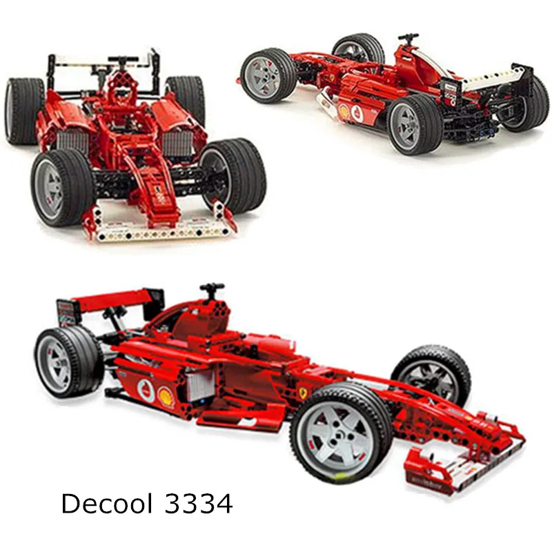 

Decool 3334 Formula Series 1:10 Racing Car Model 726pcs Building Block DIY Bricks Compatible with Legoingly Toys For Children