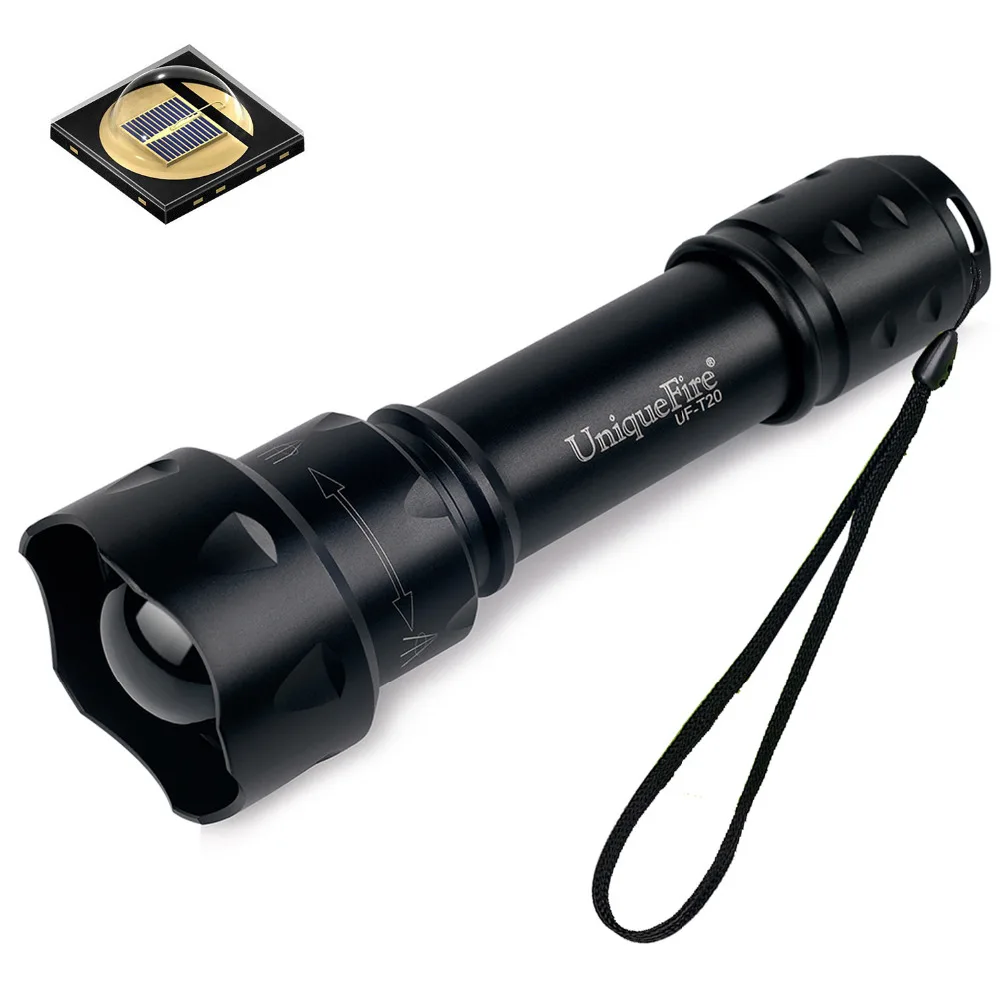 UniqueFire T20 IR 850nm 3 Modes LED Night Vision Zoomable Rechargeable