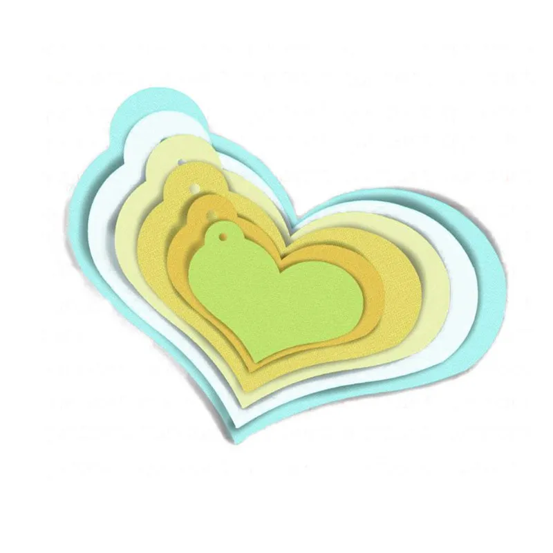 

Naifumodo Cuts Dies Heart Love Background Metal Cutting for Card DIY Scrapbooking Album Embossing Die Cut New Template