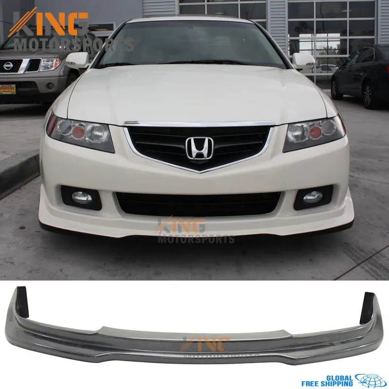 

Fits 2004 2005 Acura TSX P1 Style Front Bumper Lip - Unpainted Poly Urethane Global Free Shipping Worldwide