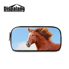 Мода года Косметический Сумки для Для женщин детей Карандаши сумка с принтом лошади пенал ручка Канцтовары Школьные принадлежности чехол на молнии
