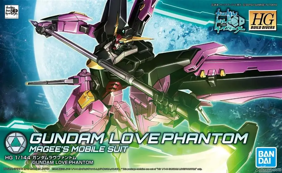Bandai Gundam 1/144 HGBD воина гундама любовь PHANTOM мобильный костюм сборки модель Наборы