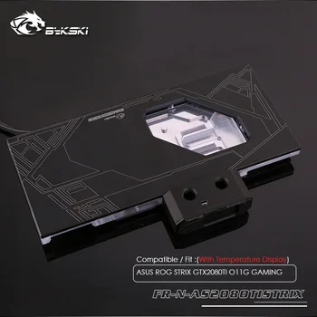 

Bykski water Cooling block for ASUS ROG STRIX GTX2080TI O11G GAMING ,Full cover with temperature display ,FR-N-AS2080TISTRIX-X