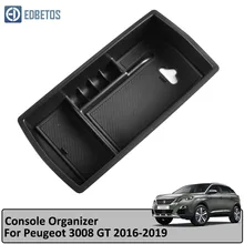 Центральная консоль подлокотник коробка для хранения для peugeot 3008 GT 5008 органайзер ящик для хранения перчаток лоток контейнер держатель