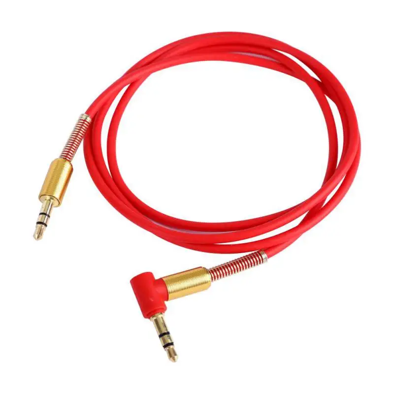 

3.5mm Jack Aux Cable Male-Male Stereo Audio Cables Cord with Spring Protector for Car Headphone Speaker 2019