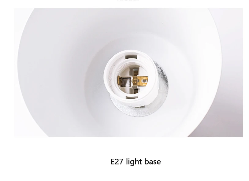Modern Led Ceiling Light Fixture Iron Lampshade With Wood Adjustable Angle Nordic Indoor Hanging Lamp Corridor Aisel E27 White