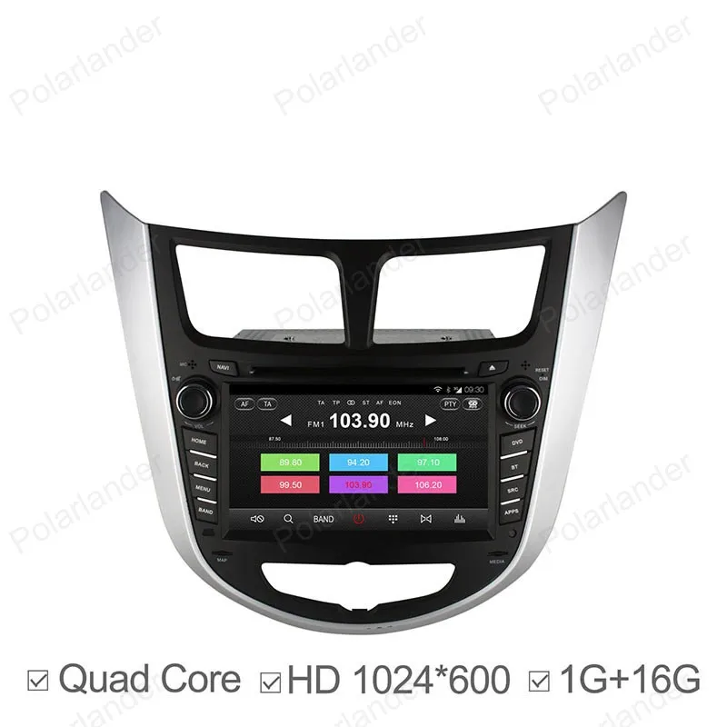 Flash Deal for Hyundai Solaris accent Verna i25 1024*600 Android 4.4 Quad Core Car DVD Player 2 din Video GPS touch Screen auto radio 21
