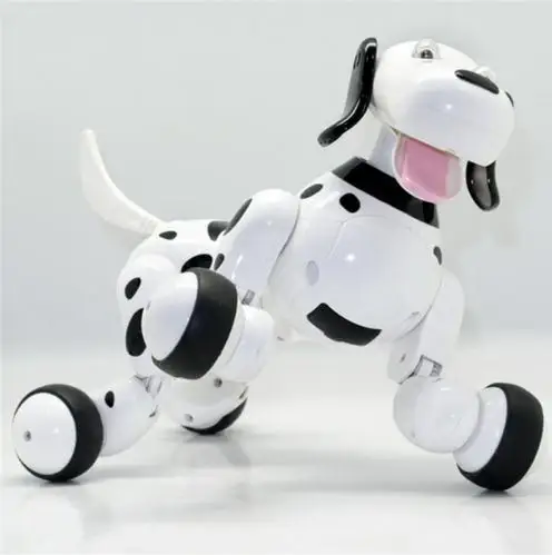 2,4G 777-338 беспроводной пульт дистанционного управления умная собака RC zoomer Собака Электронный Питомец Детская образовательная Интерактивная игрушка игрушки робот - Цвет: black no box
