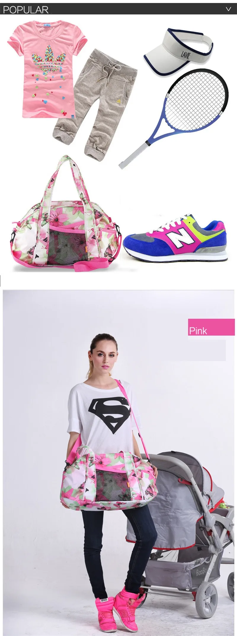 Fashion Mom Postnatal Exercise Sports Bags High-capacity Shoulder Diagonal Mummy Hobos Mother and Child Big Size04