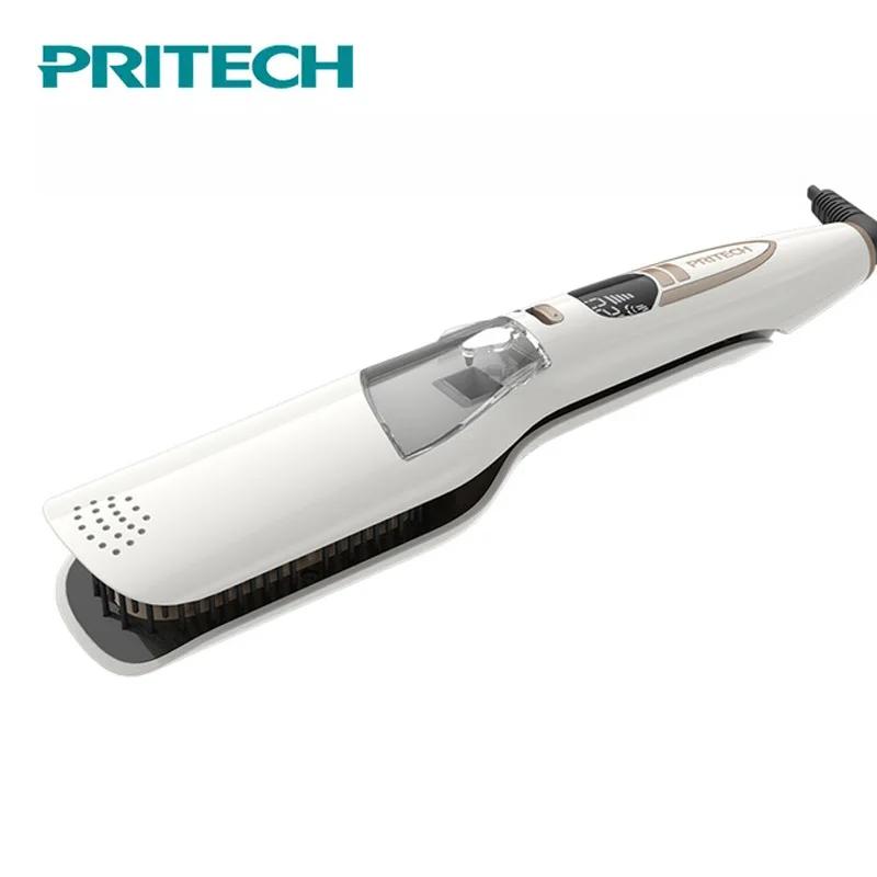 Профессиональный паровой выпрямитель для волос PRITECH керамическая расческа со