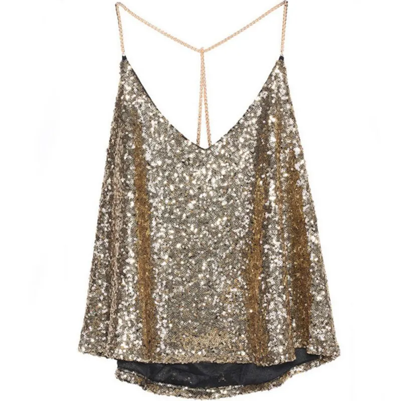 Online kopen Wholesale gold glitter top uit China gold glitter top