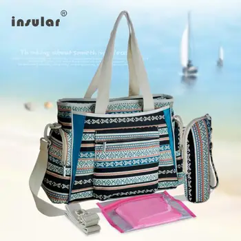 

Insular Nappy Bag Backpack Portable Mother Bag Fashion Maternity Baby Bag Mother Baby Bag Multifunctional Large Capacity