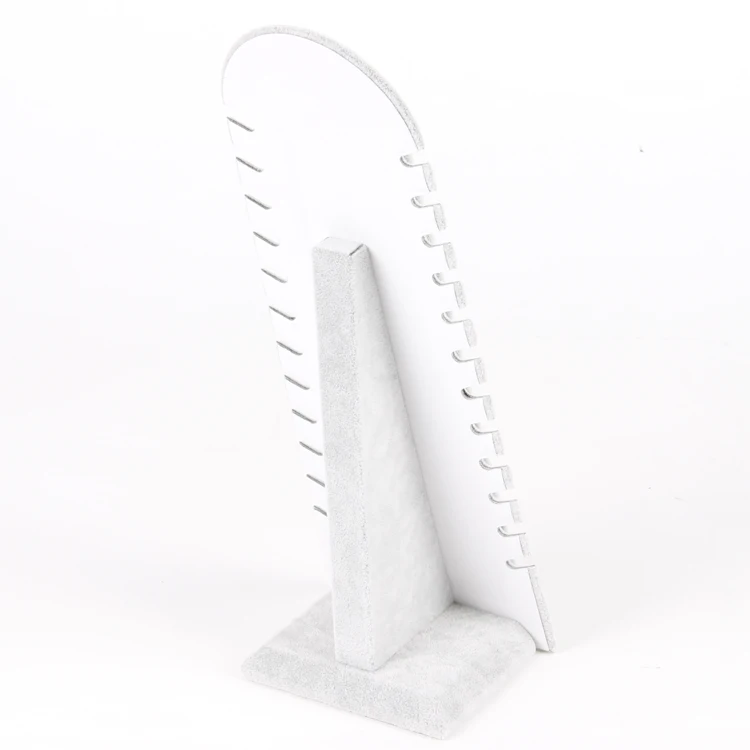 TONVIC-New-Arrival-Wholesale-1pc-Black-Brown-Gray-Ice-Velvet-Necklace-Chain-Jewelry-Display-Stand-Holder (2)