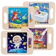 Деревянные детские игрушки для малышей балансировки шарики головоломки настольные развивающие раннего обучения игрушки для детей подарок на день рождения YH2264H