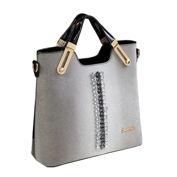 

New diamond decoration ladies evening party clutches fashion designer high quality leather women messenger bag stereotype totes