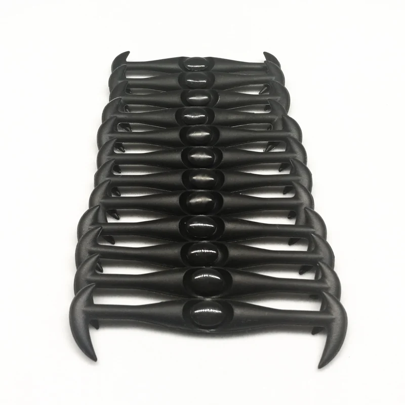 B All-Black 12 pcs Эластичные шнурки без завязок ленивый безопасный силиконовые шнурки для обуви унисекс эластичные силиконовые шнурки 3 стиля 12/16 шт./партия 1/3/8 Размер 26 цветов - Цвет: B All-Black 12 pcs