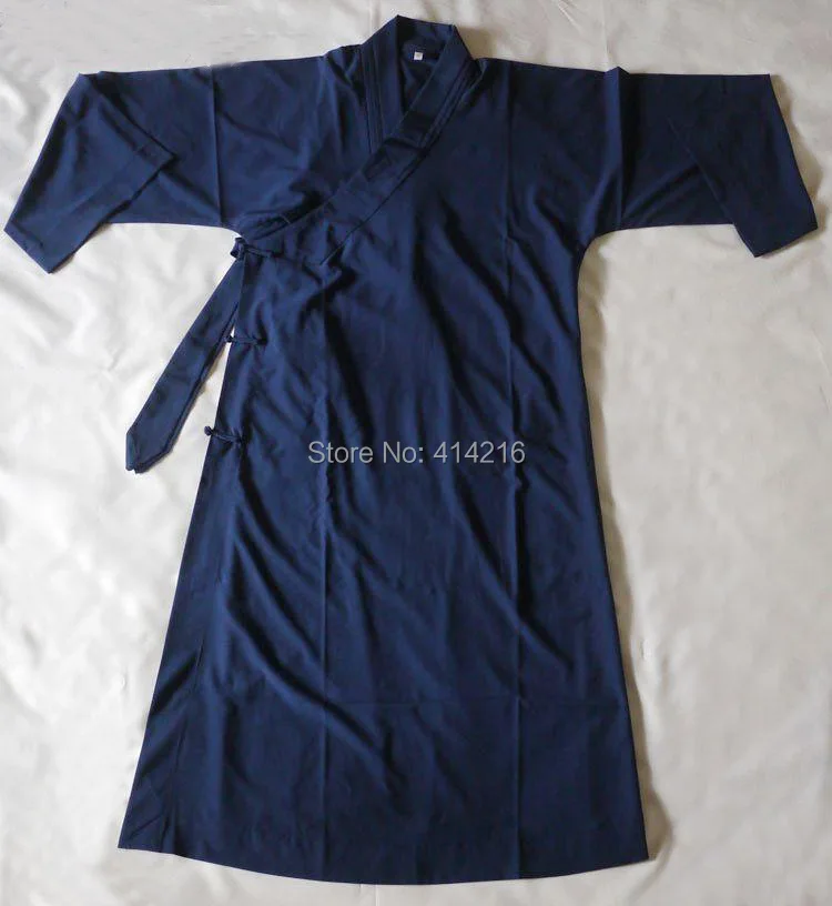 Даосская одежда форма для Тай Чи одежда Taoism представление кунг-фу GOWNmartial arts длинный robeSummer& Весна темно-синий