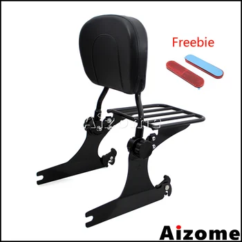 

Motorcycle Detachable Backrest Sissy Bar Luggage Rack For Harley Dyna Fat Bob Wide Glide CVO FXDFSE FXDWG 2010-Up 2017 2018