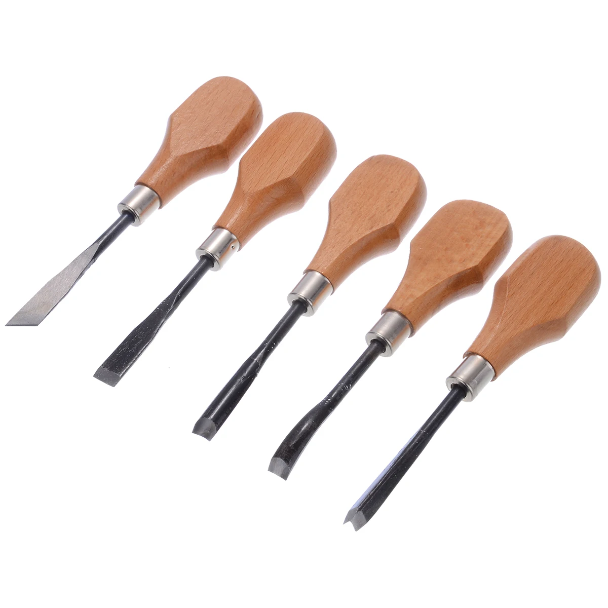 Professional Wood Carving Hand Chisels Tools 5Pcs /Set Woodworking Gouges For Wooden crafts Making Instrument Hand Tools
