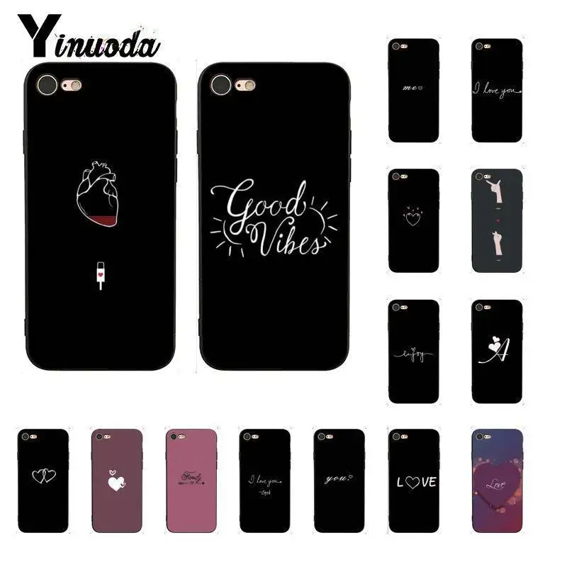 

Yinuoda Fashionable Cute Cartoon Love Heart Newly Phone Case for iPhone5 5Sx 6 7 7plus 8 8Plus X XS MAX XR 11 11pro 11promax