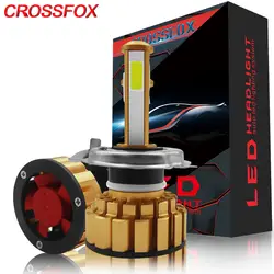 CROSSFOX новые лампы фар автомобиля светодиодный H4 H7 12 В 8000LM светодиодный H11 9003 9005 9006 HB2 HB3 HB4 туман огни Брайтс авто лампы