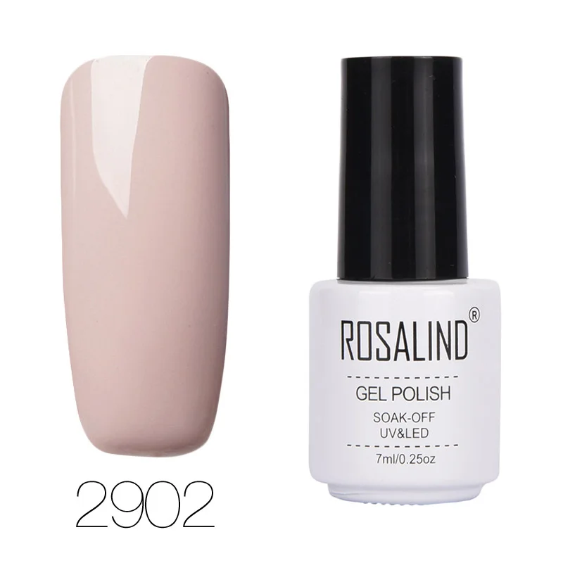 RC2902 ROSALIND гель 1S 7 мл Лак для ногтей Полупостоянный замачиваемый салонный УФ-гель для ногтей верхнее Базовое покрытие необходимые гель-лаки - Цвет: RC2902