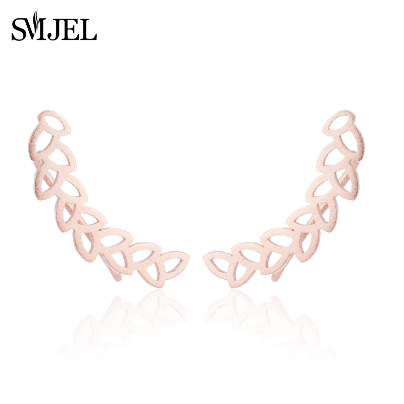 Женские серьги гвоздики в виде листьев и ветвей|Серьги-гвоздики| |