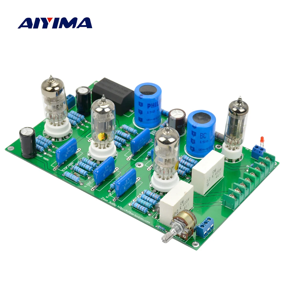 Aiyima ламповый усилитель доска Marantz M7 6N2 6N1-J 6Z4 Tube буфера аудио предусилитель желчи