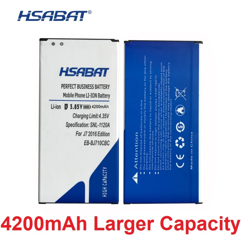 

EB-BJ710CBC original HSABAT 4200mAh Battery for Samsung 2016 Edition J7 SM-J7109 J7108 J7008 J7009 J700F J710 J710F J710FN J710M