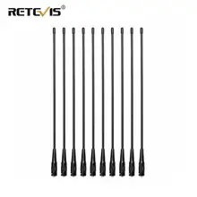 10 шт. Retevis RHD-771 39 см SMA-F VHF UHF радиоантенна для Kenwood для Baofeng UV-5R BF-888S Retevis H777 для HYT для Puxing