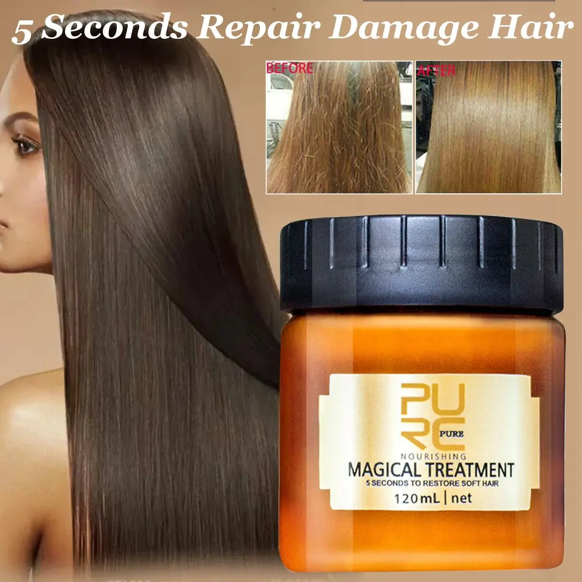 PURC волшебная маска для лечения волос питание Infusing Masque в течение 5 секунд