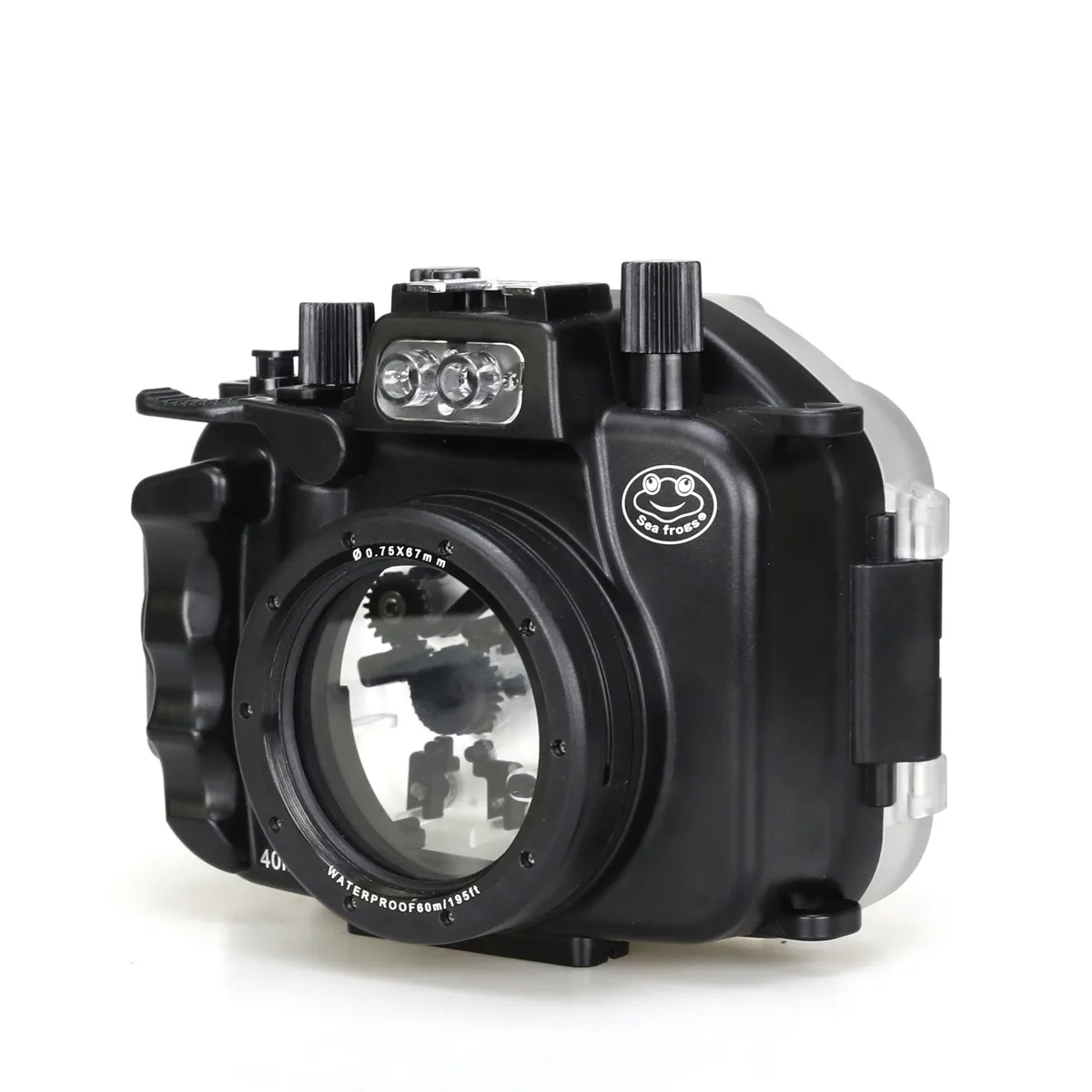  Free ship Meikon 40m/130ft Underwater Camera Diving Housing for Canon EOS M5 22mm Lens