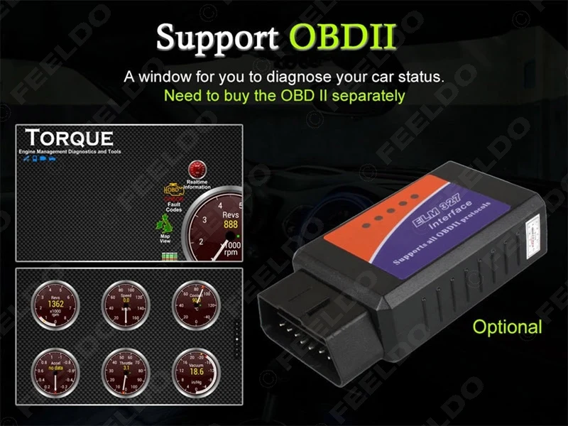 Sale FEELDO 7inch Universal Android 6.0 (64bit) Octa Core 2G/32G/4G Car Media Player With GPS Navi Radio For Nissan/Hyundai 2DIN ISO 13