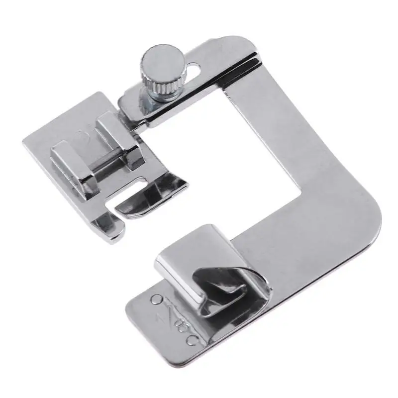 

Roll Hem Presser Foot Patchwork Stainless Steel Quilting Edge Guide Household Crochet Domestic Sewing Machines Accessory