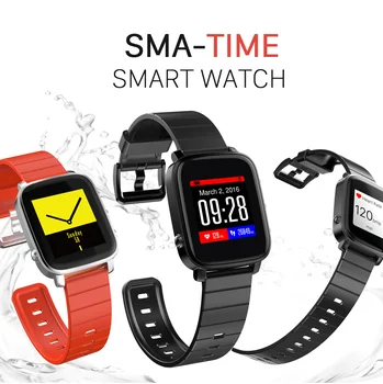 

TOPTRONICS SMA Watch Bluetooth 4.0 Heart Rate Monitor Wristband Track Stopwatch Tracker IP67 waterproof 1.33" Memory LCD