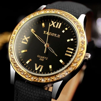 

New YAZOLE Bling Diamond Rhinestone Luxury Glod Style Ladies Dress Watch Women Fashion Wristwatch Relogio Feminino Gift