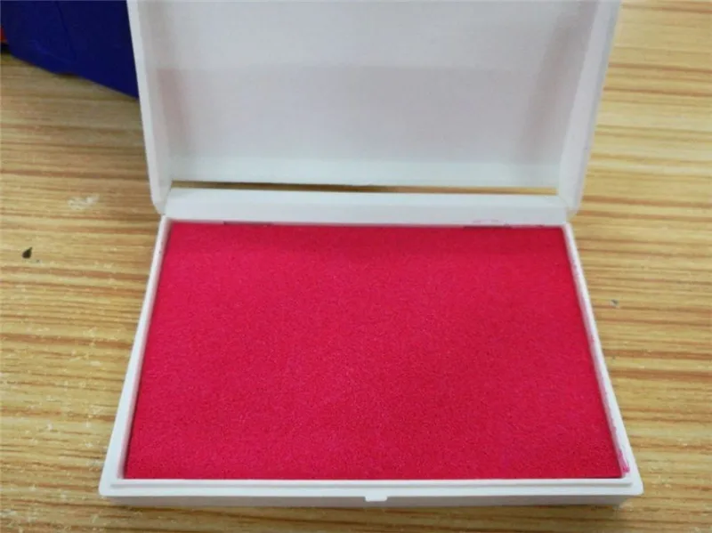 Red Baby Handprint Footprint Mold Pad Non-Toxic Inkless Safe Easy To Clean Newborn Photo Hand Foot Print Pad Wonderful Keepsake - Color: Red