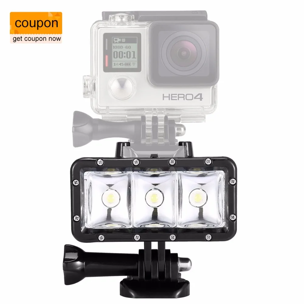 Fotopal Accessories For GoPro Light Diving LED video light+Battery