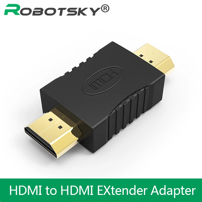 Высокое качество HDMI к HDMI мужчин и мужчин позолоченный соединитель удлинители соединителей адаптер конвертер для ноутбук с HDTV проектор