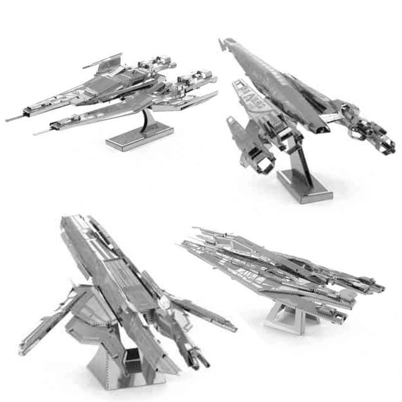 

3D Metal Model Puzzle SX3 ALLIANCE FIGHTER/NORMANDY SR2/TURIAN CRUISER/ALLIANCE CRUISER Military Series Adult Kids Birthday Gift